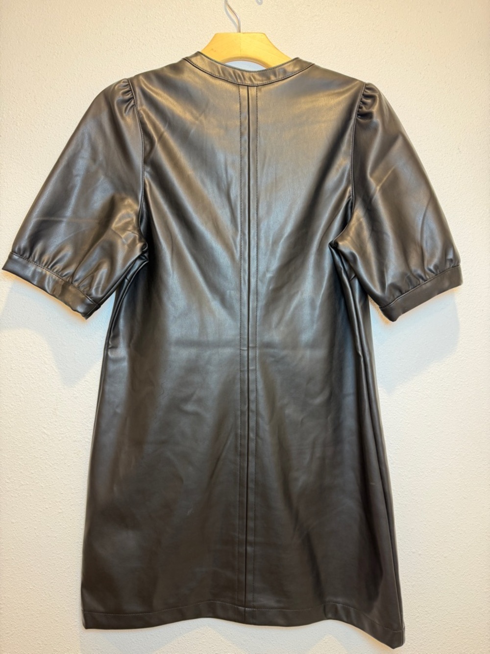 Steve Madden Jane Faux Leather Mini Shift Dress Size Small NWOT - Picture 3 of 6